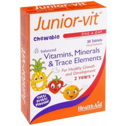 HEALTH AID Junior Vit 30 Ταμπλέτες